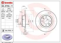 Тормозной диск Brembo Prime Line  08.D750.11