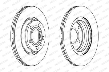 Ferodo Premier Coat+ disc DDF1708C <span>тормозной диск вентилируемый</span>