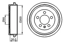 Задние тормозные барабаны Bosch  0 986 477 133