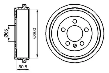 Bosch 0 986 477 133 <span>задние тормозные барабаны</span>