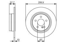Тормозной диск Bosch  0 986 479 S92