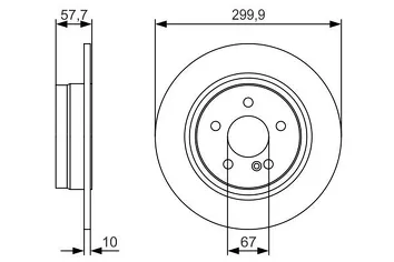 Bosch 0 986 479 S92 <span>тормозной диск полный</span>