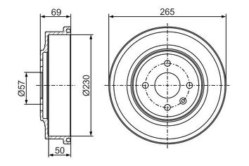 Bosch 0 986 477 277 <span>задние тормозные барабаны</span>
