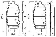 Передние тормозные колодки Bosch  0 986 494 139