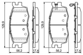 Bosch 0 986 494 139 <span>тормозные колодки передние</span>