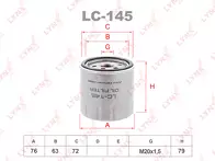 Масляный фильтр Lynx  LC-145