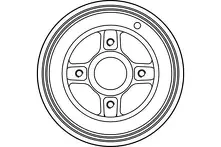 Задний тормозной барабан TRW DB4214