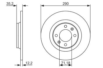 Bosch 0 986 479 118 <span>тормозной диск полный</span>