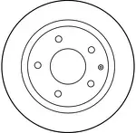 Тормозной диск TRW  DF2705