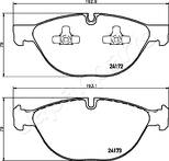 Передние тормозные колодки Japanparts PA-0134AF для BMW X5 E70 / рестайлинг