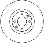 Тормозной диск TRW  DF4962S