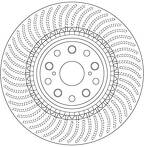 Тормозной диск TRW  DF6488S