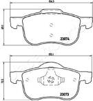 Передние тормозные колодки Japanparts  PA-0332AF