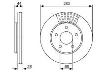 Тормозной диск Bosch 0 986 479 091 для Nissan Leaf 1 пок. / ZE0