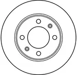 Тормозной диск TRW DF2581 для Peugeot 206 седан
