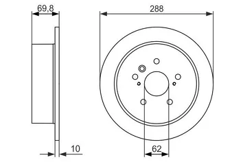 Bosch 0 986 479 614 <span>тормозной диск полный</span>