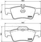 Задние тормозные колодки Japanparts PP-0511AF для Mercedes-Benz E-Class W211 / седан