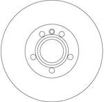 Тормозной диск TRW  DF4323