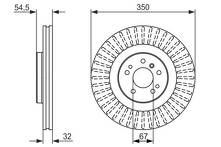 Тормозной диск Bosch  0 986 479 329