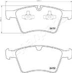 Передние тормозные колодки Japanparts  PA-0531AF