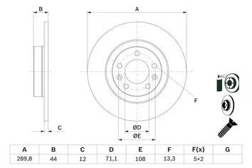 Bosch 0 986 479 130 <span>тормозной диск полный</span>