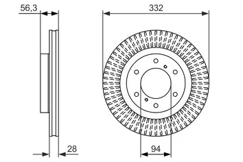 Bosch 0 986 479 782 <span>тормозной диск вентилируемый</span>