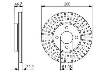 Bosch 0 986 479 090 <span>тормозной диск вентилируемый</span>