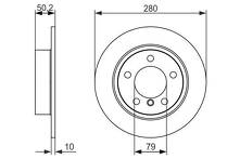 Тормозной диск Bosch  0 986 479 728