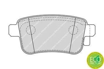 Ferodo Premier Eco Friction FDB4186 <span>тормозные колодки задние</span>