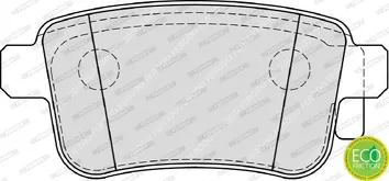 Ferodo Premier Eco Friction FDB4186 <span>тормозные колодки задние</span>