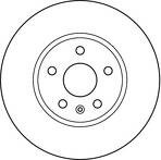 Тормозной диск TRW  DF4996S
