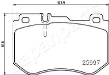 Передние тормозные колодки Japanparts  PA-0515AF