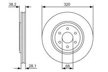 Тормозной диск Bosch  0 986 479 S35