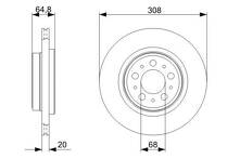 Тормозной диск Bosch  0 986 479 320