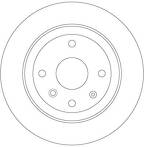 Тормозной диск TRW  DF6360