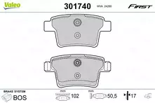 Задние тормозные колодки Valeo First  301740