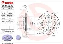 Тормозной диск Brembo Xtra Line 09.A968.1X для Mazda 2 DE, DH / рестайлинг