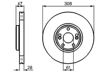 Bosch 0 986 479 199 <span>тормозной диск вентилируемый</span>