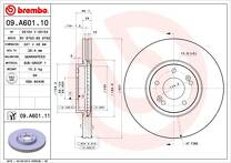 Тормозной диск Brembo Prime Line  09.A601.10