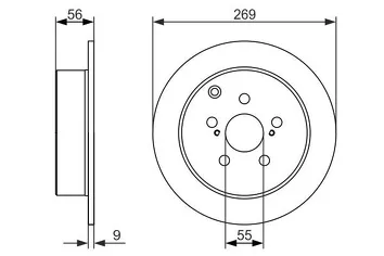 Bosch 0 986 479 658 <span>тормозной диск полный</span>