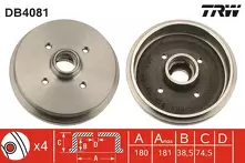 Задний тормозной барабан TRW DB4081