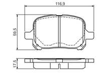 Передние тормозные колодки Bosch  0 986 424 639