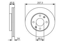 Тормозной диск Bosch  0 986 479 S03