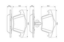 Задние тормозные колодки Bosch  0 986 494 102