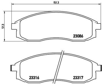 Brembo P 54 032 <span>тормозные колодки передние</span>