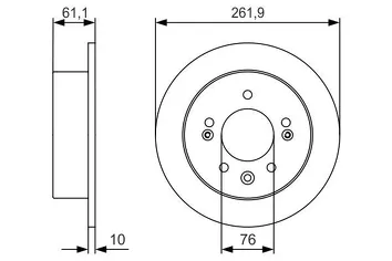 Bosch 0 986 479 R09 <span>тормозной диск полный</span>