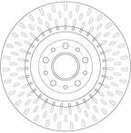 Тормозной диск TRW  DF6424
