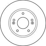 Тормозной диск TRW  DF4922