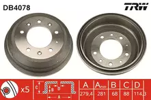 Задний тормозной барабан TRW DB4078