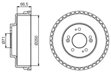 Задний тормозной барабан Bosch 0 986 477 228